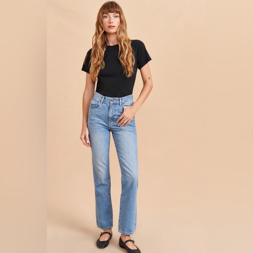 La Ligne COVETED The Molly straight Leg Jean NWT Sz 34 Meghan Markle